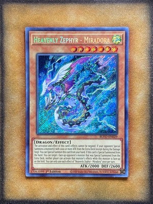 Yugioh Heavenly Zephyr - Miradora BLVO-EN029 Secret Rare 1st Ed LP