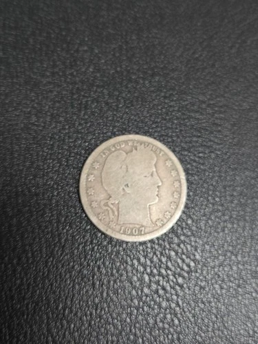 1907 Barber Silver Quarrer "O" Series