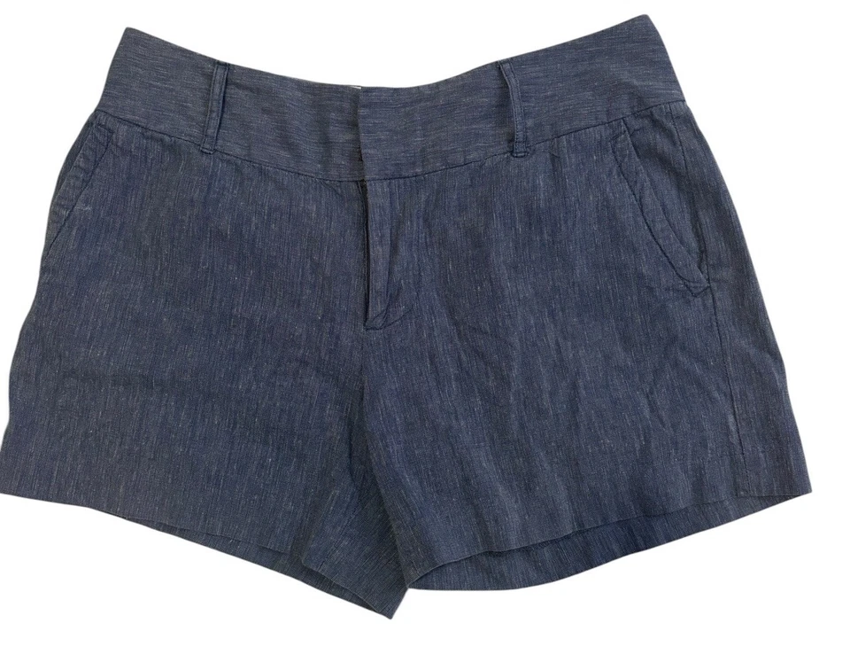 Women’s Witchery Linen/Cotton Blend Size 12 Blue Grey Shorts