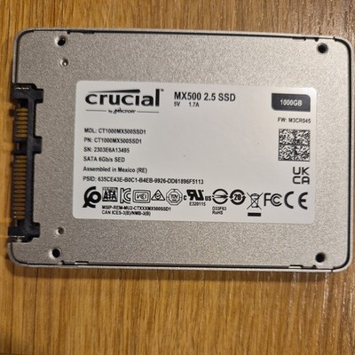 Crucial MX500 2,5-Zoll 1TB SATA III Interne SSD (CT1000MX500SSD1)