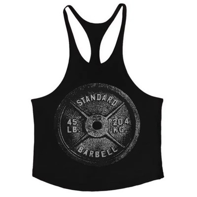 Mens Gym Stringer Tank Top Cotton Sleeveless Bodybuilding Workout Shirt Fit