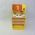 Vintage 70s Barbie Dream House Kitchen Yellow Furniture - Stove Microwave Oven