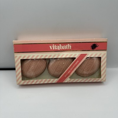 VTG Vitabath Fresh Pink Bath & Shower Bars 12oz 3 Pack Soap