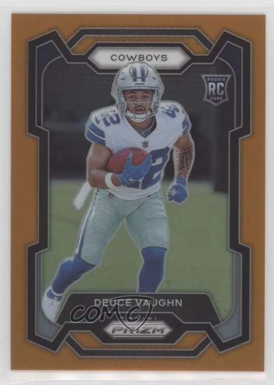 2023 Panini Prizm Rookies Orange Prizm 53/249 Deuce Vaughn #324 03gz