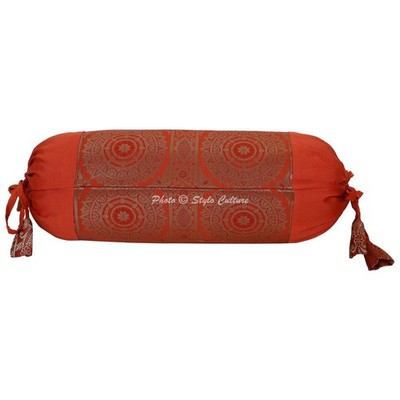 Brokat Jacquard Hot Dog Kissenhülle Auto Sofa Boho Zimmer Deko Nackenrolle Bezug