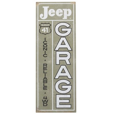 Jeep Garage Since '41 Vertical Metal Sign - Vintage Jeep Sign for Garage, Sho...