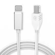 Lightning to MIDI Cable for iPhone/iPad, 3.3FT Type B Cord for...