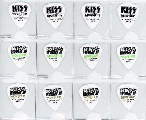 KISS 2013 Monster Australia Set of 12 Guitar Picks - Collection Special