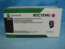 GENUINE LEXMARK EXTRA HIGH YIELD MAGENTA TONER CARTRIDGE - 80C1XM0 - SEALED BOX