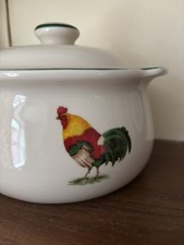 T G Green Casserole Farmyard Cloverleaf   Cockerel English Pottery Easter  