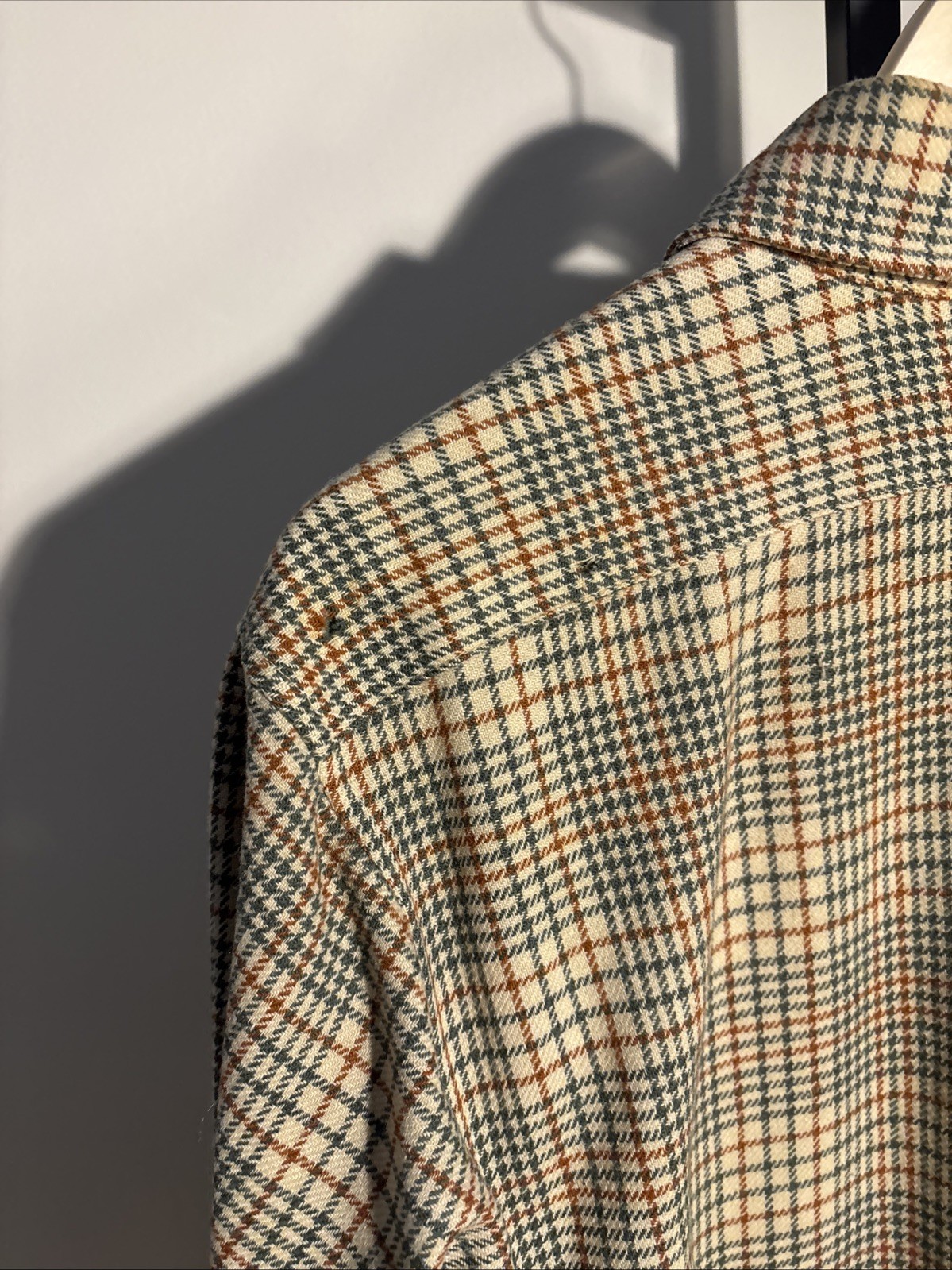 Flawed 70s Wool Pendleton Mens Button Down Vintag… - image 5