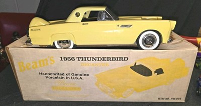 1986 Jim Beam 1956 Ford Thunderbird decanter, made in the USA by Regal China.