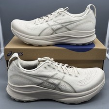 Asics Gel Kayano 32 Mens 10 Running Shoes Gym Training Oatmeal Meteor Grey NWB 