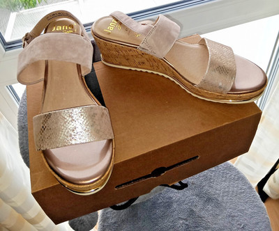Sandalen Jana Select Comfort Fit Leder in Gr. 41