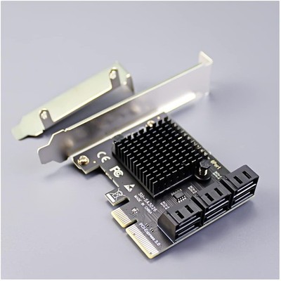 Compatible with Windows, Mac, Linux - 6-Port SATA Card