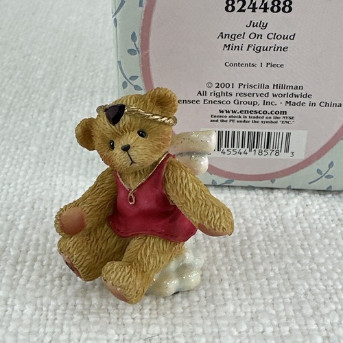 Cherished Teddies Bear Figurine - Angel On Cloud July - Vintage 2001 - Picture 6 of 7