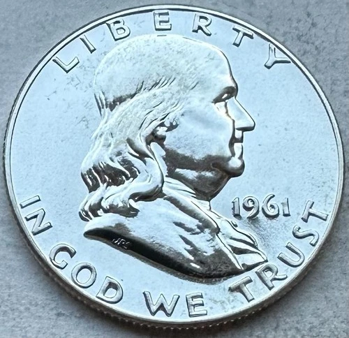 1961 Proof Franklin Half Dollar 90% Silver-INV#8473