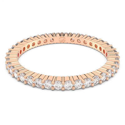 Swarovski 5656302 NEW Women's Ring Matriz Vittore White Rose Gold-Tone Size 6