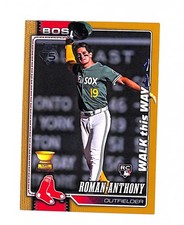 2026 Topps Celebration Roman Anthony Walk This Way Variation Gold SSP /50