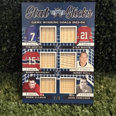 2022 Leaf Lumber Stat Sticks Horton -Mikita -Hull -Ferguson - Ullman SP /4  