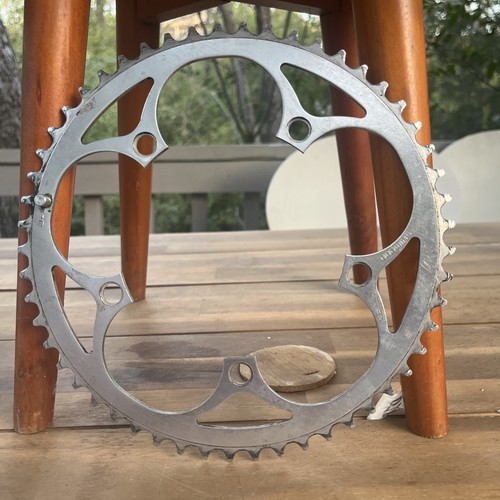 Vintage Shimano Chainring 53 Tooth 130 BCD 7410 Silver 53t 8 Speed A5 free ship - Picture 1 of 5