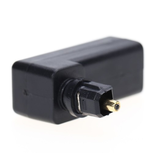TosLink Male to Female Right Angled 90° Degree Fibre Optic Cable Connector - 第 4/5 張圖片