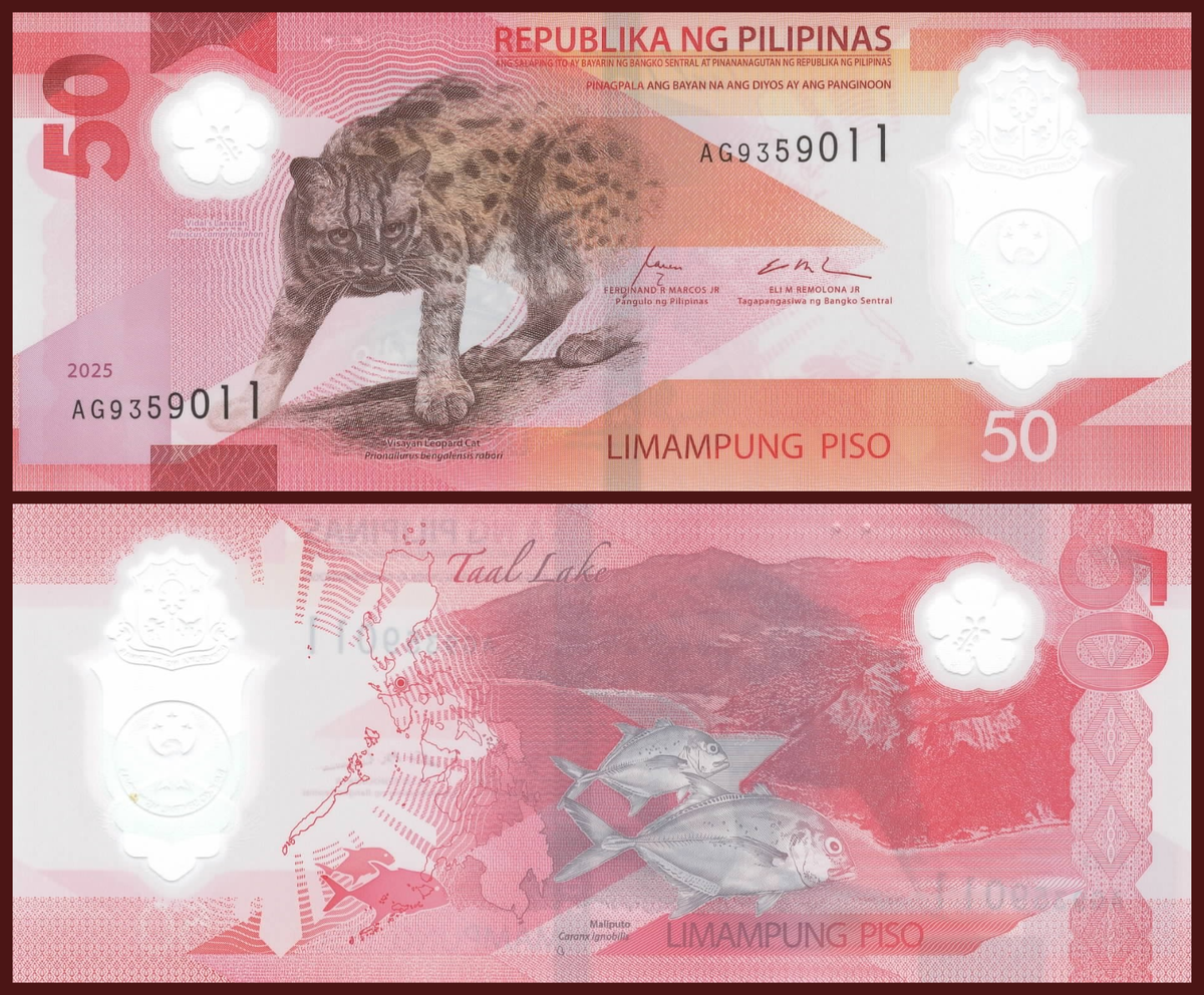 Philippines 50 Peso 2025 P-NEW UNC Polymer Banknote Piso World Currency  Money | eBay