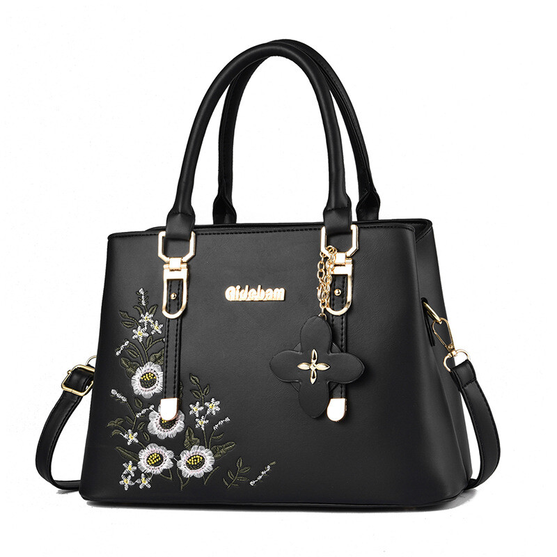 トートバッグ GOLDEN Women Messenger Bags GWA00468A00059990100 Black Women Lady Faux Leather Handbag Shoulder Messenger Bag