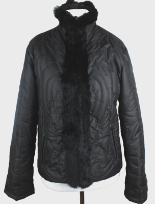 Steffen Schraut jacket with real fur women's size 40 very good condition