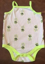 Body bébé chat et jack bébé fille néon ananas 0-3 mois sans manches
