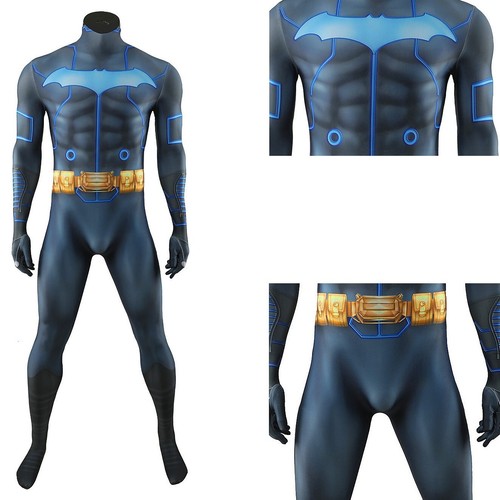 Batman Mono Cosplay Body Capa Disfraz Adulto Niños Halloween Cos - Imagen 7 de 10