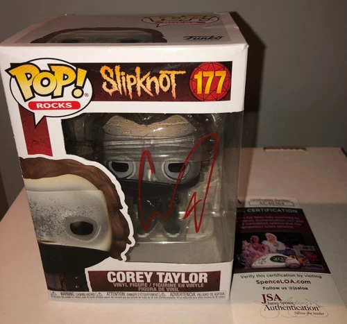 Corey Taylor Slipknot #177 Signed Autographed Funko Pop JSA E6