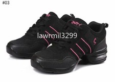 WOMENS JAZZ HIP HOP DANCE SNEAKERS SHOES LADIES SPLIT SOLE SPORT TRAINERS UK