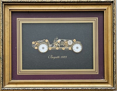Exclusive Vintage Collage of Bugatti Type 37 A (1928)