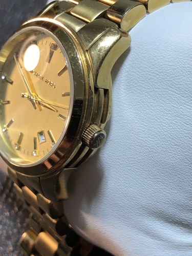 Michael Kors Women’s Dress Watch Champagne Dial Gold-tone Ladies MK5339 - 第 19/21 張圖片