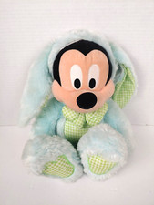 Mickey Mouse Easter Bunny Costume Plush 14" Genuine Disney Store  Clean