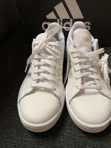 Adidas Grand Court Womens White LaceUp 