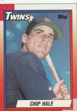 FREE SHI0PPING-MINT-1990 Topps #704 Chip Hale Minnesota Twins PLUS BONUS CARDS