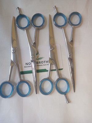 4 PCS Professional Hair Scissors 6 Inch J2 Stainless Steel Barber ...