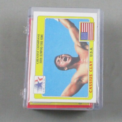 1983 FINDER IMAGE HISTORYS GREATEST OLYMPIANS TRADING CARD SET FROM RACK PACKS