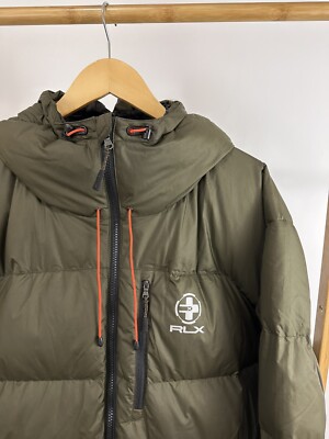 Ralph Lauren RLX 650 Fill Down Water Repellent Hooded Green Hooded