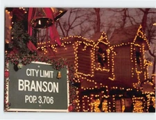Postcard Ozark Mountain Christmas Branson Missouri USA