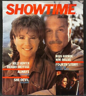 Showtime TV Movie Schedule Booklet Program Guide January 1991