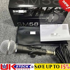 For Shure Sm58 Dynamic Vocal Microphone Wired Mic With Switch With Cable