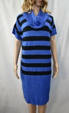 Sauci Dress Sweater Blue &  Black  Size Small Women's 