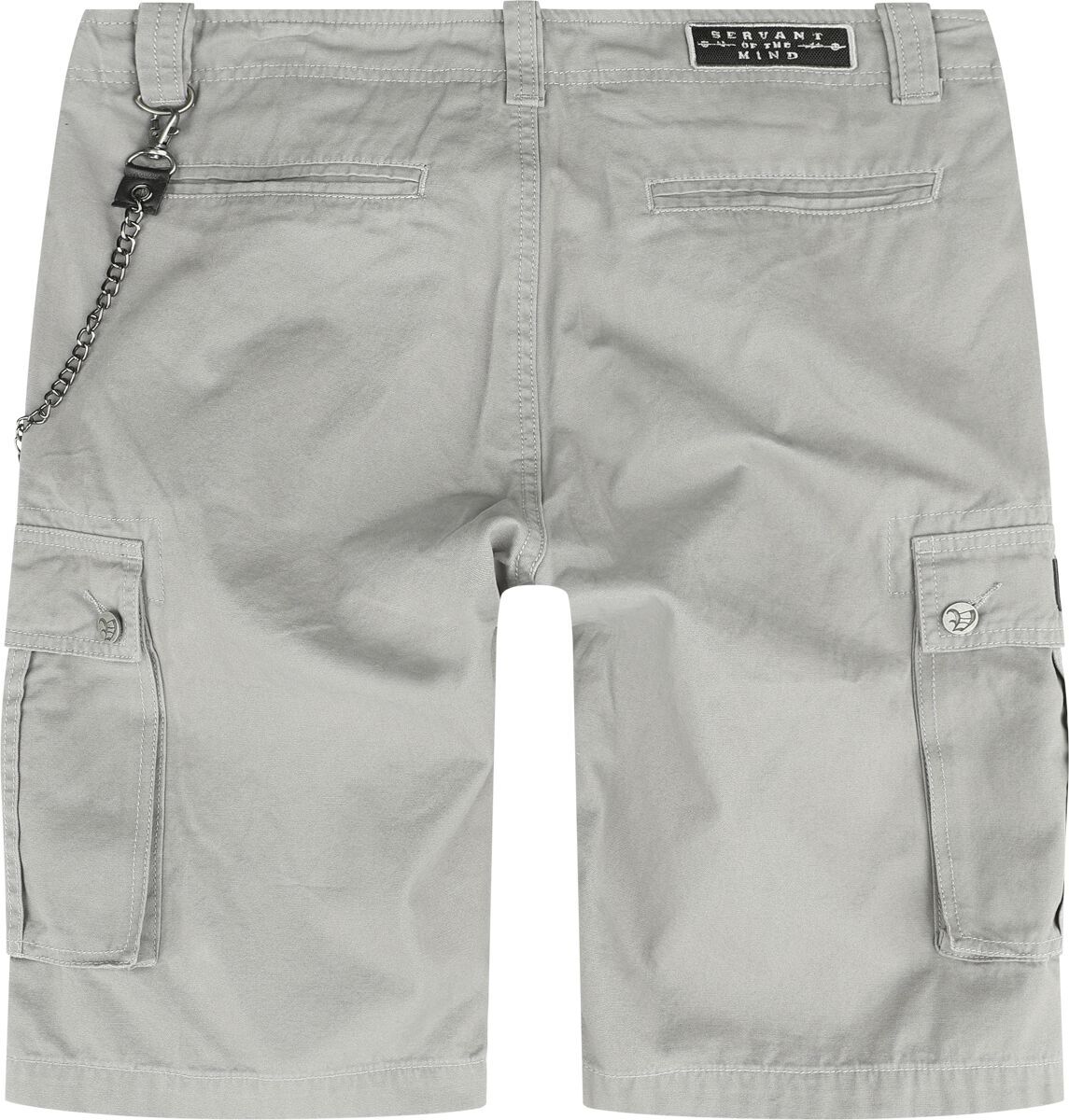 Servant Of The Mind Volbeat Cargo Shorts Heavy Metal Band Gray