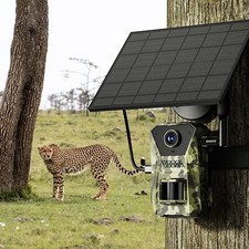 Dual Power Supplies Solar Trail Camera,Game Camera, APP Control Trail Cam