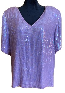 lilac sequin top