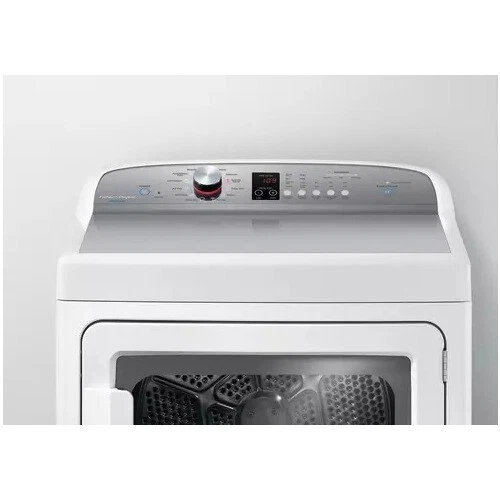 Fisher Paykel DG7027P2 27" Blanco 7,0 Cu. Secadora de gas de carga frontal Ft #136187 Foto 3 de 4