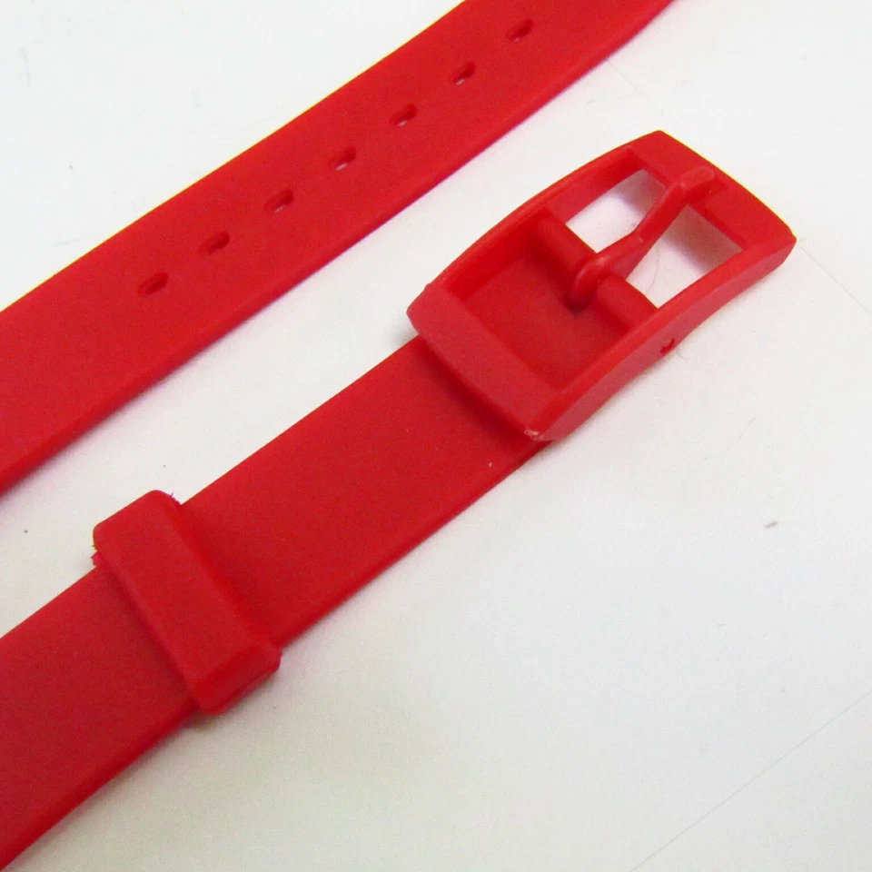 Reloj SWATCH 12mm Correa de Repuesto Rojo Sólido Genérico para Damas Swatch Foto 2 de 3